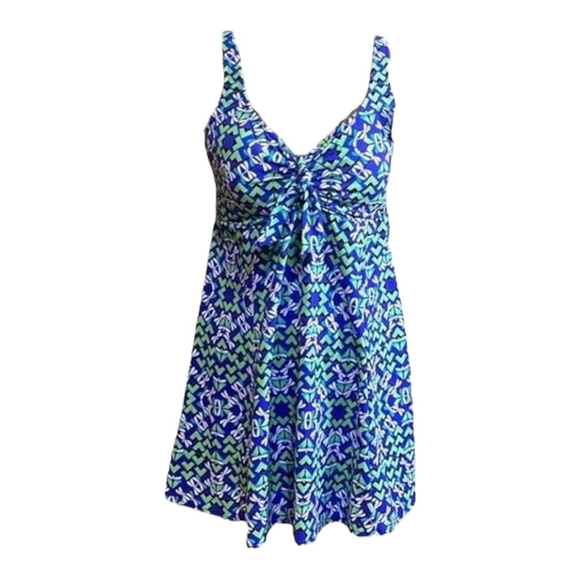 Penbrooke Other - Penbrooke Swimsuits Tummy Control Size 16 Purple, Green, Black & White